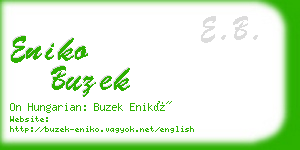 eniko buzek business card